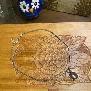 Lori Bonn Sterling Silver Necklace with Platinum Quartz Gemstone